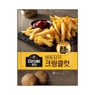 [신선] 동원 퀴진 크링클컷 감자튀김 650g, 1개