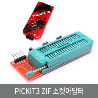 싸이피아 P80 PICKIT3 ZIF 소켓아답터/PIC 프로그래머/MPLAB, 1개