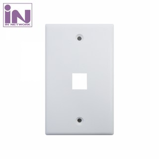 인네트워크 벽면 부착용 월 플레이트 1구 IN-PP1W 고정나사포함 키스톤모듈 지원, 1개, 1mm