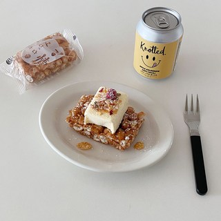 턱스톤 아이보리 오벌 플레이트
