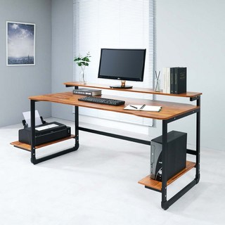 NOOMA 레오 게이밍 컴퓨터 책상 B형(낮은선반형) 1200 1500 1800, 레오 바(Bar)책상-B형(낮은선반형), 우드