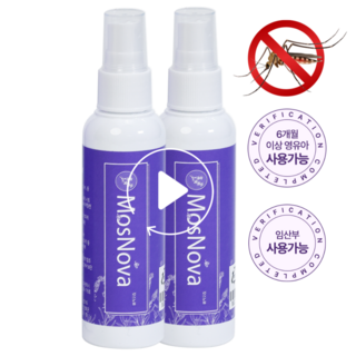 모스노바 모기기피제 스프레이 유아 여행용 천연 야외 진드기 기피제, 2개, 80ml 대표 이미지 - 모스탄 대사 추천