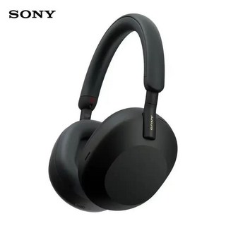 SONY WH-1000XM5 무선 블루투스 헤드폰(마이크 포함) 소음 차단 헤드셋 스테레오 사운드 이어폰 스포츠 게, 01 BLACK