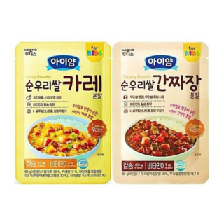 일동후디스 아이얌 순우리쌀 카레 분말 80g + 짜장 분말 80g, 2개