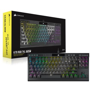 커세어 K70 RGB TKL OPX 텐키리스 광적축 게이밍 기계식 유선 키보드, BLACK RGB, K70 RGB TKL OPX 광축, 적축