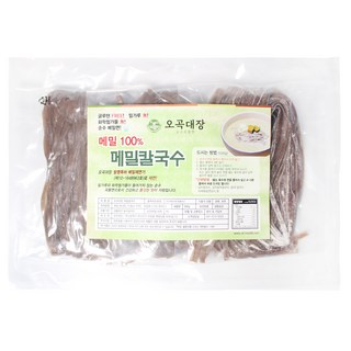 오곡대장 메밀칼국수 500g (소포장 3개입) 100% 메밀 글루텐프리면 납작면 파스타, 1개