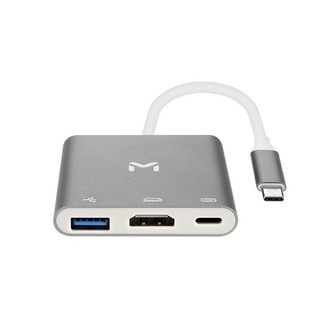 메이텍 3 in 1 C타입 멀티허브, 실버, 1개