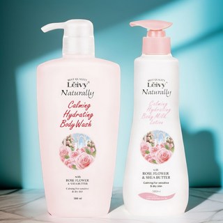 leivy 레이비 런던로즈 바디워시 500ml+바디로션 350ml 세트