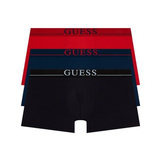 게스 언더웨어 빅로고 라이닝밴드 드로즈 3PACK (BK/DNY/RD)