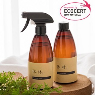 [휴림] 휴림 편백수 피톤치드 스프레이 본품 500ml + 리필 500ml / 방향제 집들이선물 새집증후군 진드기싹 집먼지진드기 곰팡이, 1000g, 1세트