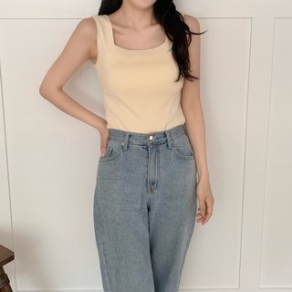 (국내생산) 씨엘로 앞뒤착용 여성나시스퀘어넥 브이넥 민소매 베이직 쿨니트 나시 부유방커버