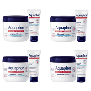 아쿠아퍼 힐링 스킨케어 세트 건성 바디케어 Aquaphor Healing Ointment Skin Care Set Body Moisturizer for Dry Skin, 4개, 446g