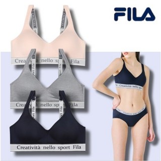 [브랜드정품/빠른출고] 휠라 FILA 여성W 스포츠 브라 언더웨어 브라탑 3 Colors 몰드 부착형 속