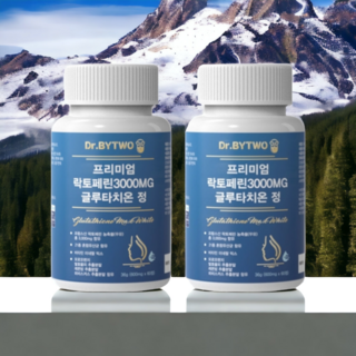 닥터바이투 프리미엄 락토페린 3000mg 글루타치온 글루타티온 건조효모 비타민 21종 혼합유산균 다이어트 120정 4달, 60정, 2개, 60정