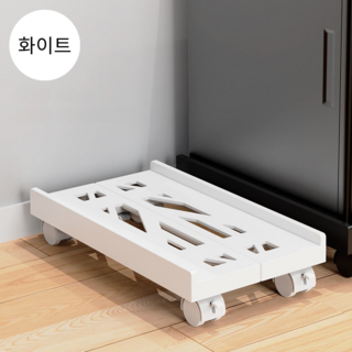 tinduo 만방향 컴퓨터 본체 받침대 폭조절 가능 PC 선반, 화이트 x 1개