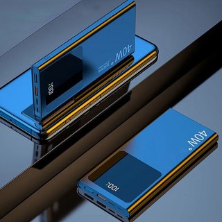 laderive보조 배터리 40w고속충전 대용량 밧데리 LED잔량표시 10000mAh, 블랙