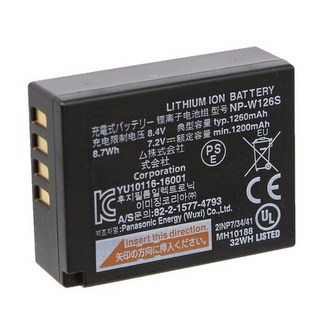 NP W126S 후지 Pa Battery, 1개