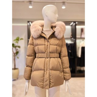 ZOOC [ZOOC] 후드폭스퍼 슬림 구스다운 숏패딩_V244PSG936