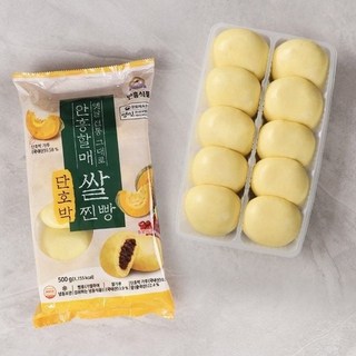 [안흥찐빵] 단호박 쌀찐빵 60개, 6개, 500g