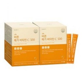 바른 메가 비타민C 영국산 분말 500mg (100포) 2개