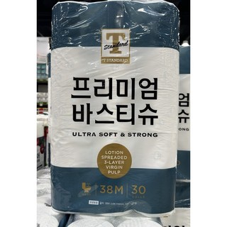 (주)쌍용C&B 트레이더스딜 프리미엄 바스 티슈 35M * 30롤 롤화장지, 38m, 1개