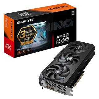GIGABYTE 라데온 RX 9070 GAMING OC D6 16GB 제이씨현 그래픽카드