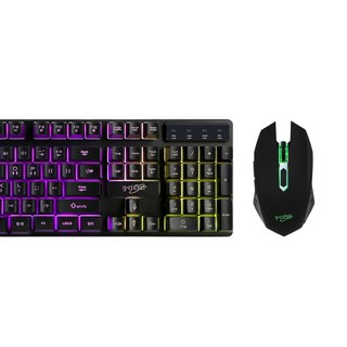 지클릭커 키보드 마우스 세트 GMK-220, 슈퍼히어로 GMK-220, 블랙, 일반형