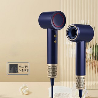 HESUNYI 음이온 고속 헤어 드라이어 BLDC 드라이기 고출력드라이어 1300W, 블루