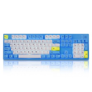 앱코 HACKER 스카이문 LED 유선 일반형 게이밍키보드, 블루, K990 V3 스카이문 무접점(45g)