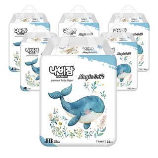 나비잠 기저귀 매직소프트 팬티 6팩, 132매, 점보형(2XL)