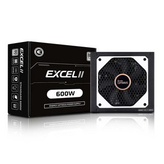 에너지옵티머스 EXCEL II 600W 80PLUS STANDARD 230V EU 파워서플라이 LW, 선택없음