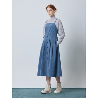 코듀로이 슬리브리스 원피스 C244MSE032