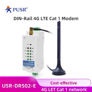 PUSR GSM GPRS 시리얼 RS485 4G LTE Cat 1 셀룰러 모뎀