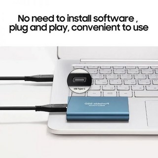 정품 SSD 고속 외장 하드 디스크 C타입 USB3.1 솔리드 스테이트 드라이브 노트북 노트북 데스크탑용 모바일 디스크 2TB 1TB 4TB, Red 2TB