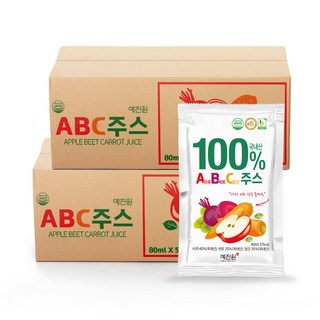 HACCP인증 ABC주스 100포, 80ml, 100개