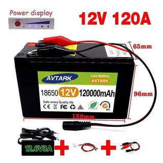 LiFePO4 12V 18650 리튬 배터리 분무기 내장 고전류 BMS 전기 자동차 +, 03 35000mAh, 1개, 1개입