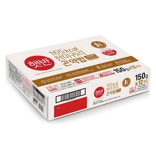 햇반 현미귀리곤약밥, 150g, 12개