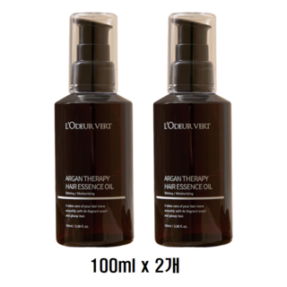 로더베르 아르간 테라피 헤어오일 에센스, 2개, 100ml