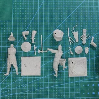 레진 피규어 모델 모형 키트 역사 전쟁 골드 텐트 킹덤 군인 미니어처 조립되지 않은 도색, 1개, 1. spots