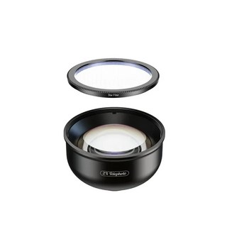 APEXEL HD 2X 망원경 렌즈 4K 망원 줌 카메라 렌즈 CPL + 스타 필터 아이폰 X XS 맥스 화웨이 삼성 모든 스마트폰용, 1개, TelescopeStar filter