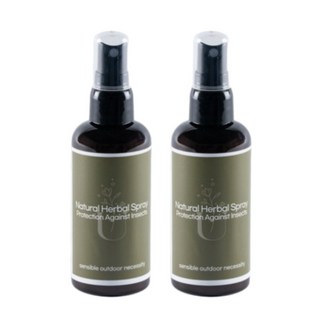 썸머 아웃도어 스프레이 야외활동 미스트 시트로넬라 허브향 캠핑 여행 슌유 허벌 스프레이 허브가든, 100ml, 2개