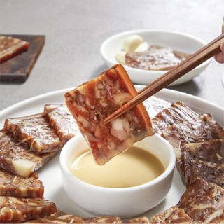 두레식품 맛나편육 300g 3팩 (새우젓 + 궁채피클 증정) 두레는 안심 실온보관 / 등산 캠핑 낚시, 3개