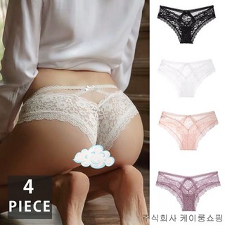 세계일주 여성 레이스 섹시한 삼각팬티 4p세트