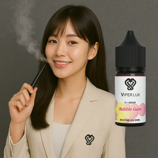 바이퍼럭스 무니코틴 액상 30ml 대용량 전자담배 액상 입호흡 폐호흡 겸용 발라리안 호환 강력 타격감, 버블껌, 1개 대표 이미지 - 전자담배 폐호흡 액상 추천