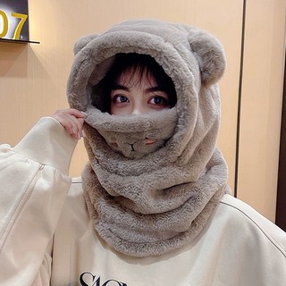 귀여운 겨울 방한용품 후드넥워머
