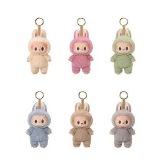 팝마트 정품 라부부 키링 1개 열쇠고리 몬스터 LABUBU 피규어 마카롱, 랜덤 키링 1개