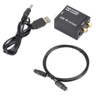 ATV DAC 증폭기용 오디오 전력 디지털 아날로그 RL 광 동축 SPDIF 192kHz 24 비트, 01 black, 1개, 1. black