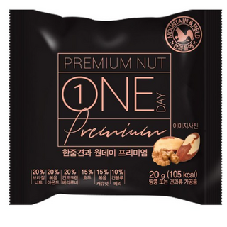 산과들에 원데이프리미엄 하루견과, 20g, 100개