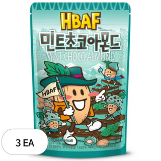바프 민트초코 아몬드, 190g, 3개