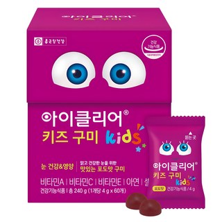 아이클리어 키즈 구미, 60정, 1개